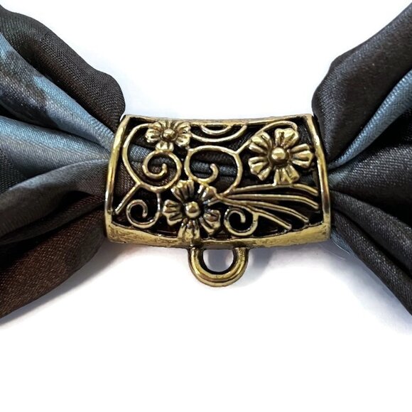 As Low As $2 Antique Gold Scarf Tibetan Style CCB Hangers Bail Floral (4) - Picture 4 of 5